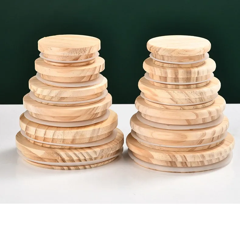 Tapa De Madera Para Tazas - Sellado Hermético | Diámetro 8 Cm | Ideal Para Café O Té