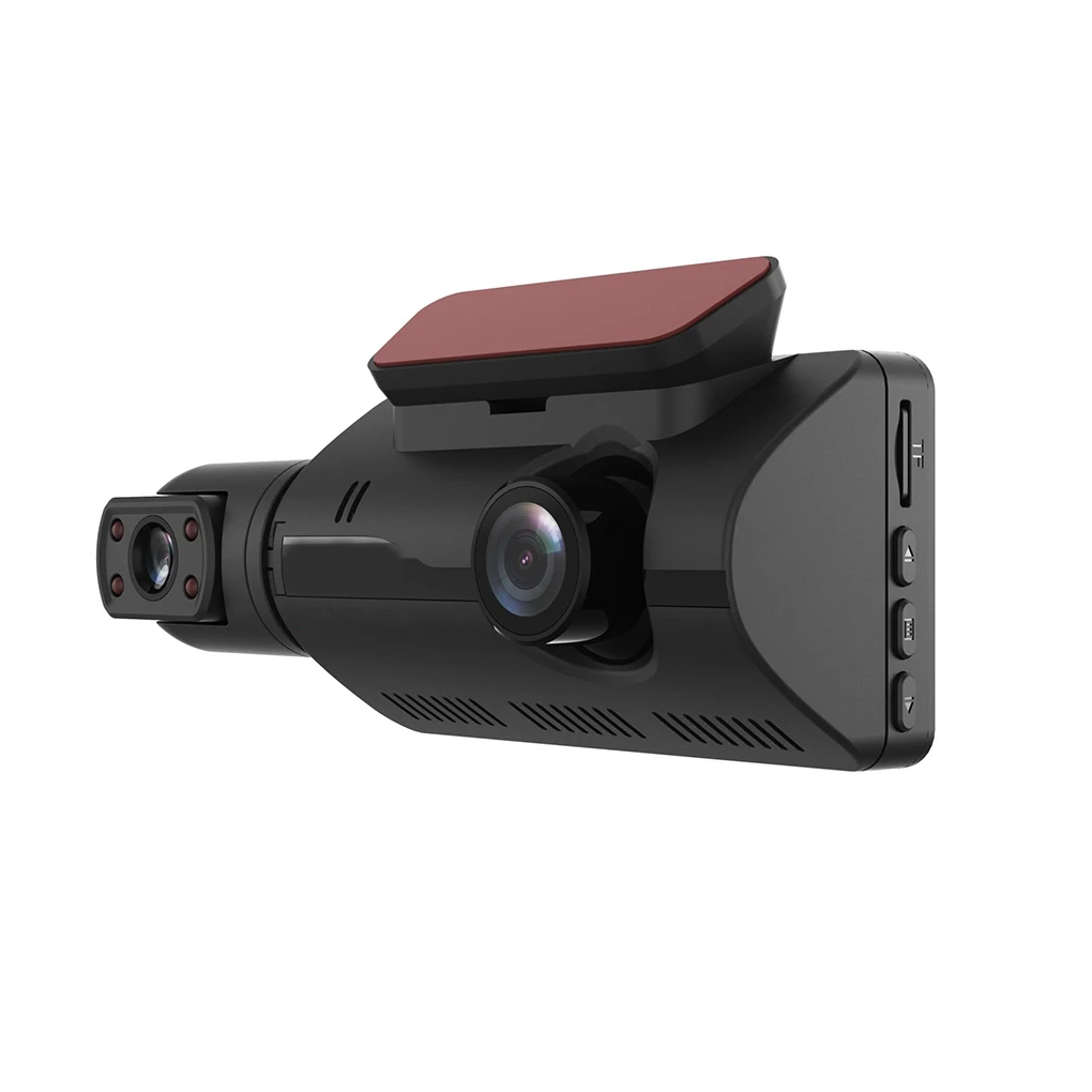 

High-definition 1080P Dual Lens Dash Cam One Key Control Shockproof Car Recorder 360-degree G-Sensor Flexible DVR Video