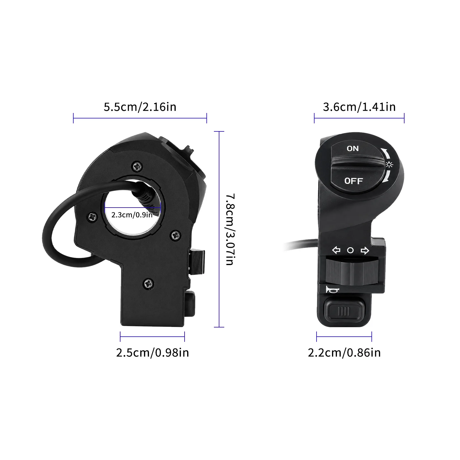 KUGOO M5 PRO 전동 스쿠터 다기능 3 in 1 스위치 버튼 스위치 방향 지시등 교체 부품