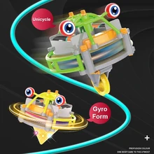  Creative Magical Tumbler Unicycle Robot Electric Toy Tightrope Walker Balance Car Assembling Interesting Gifts For Childrens 