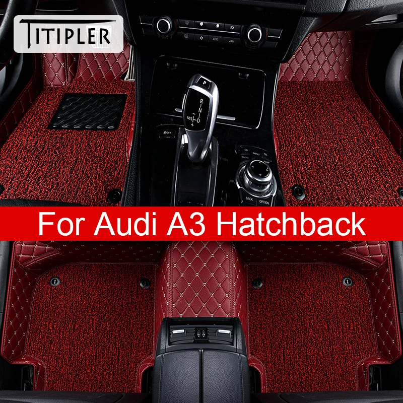 Titipler Car Floor Mats For Audi A3 Hatchback Foot Coche Accessories