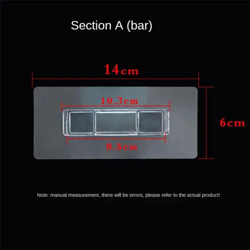 Home Storage Accessories 10.4cm Long Tissue Box Non-marking Fixing Frame Nail-free Punch-free Strong Glue Sticker Multi-functional Storage Buckle