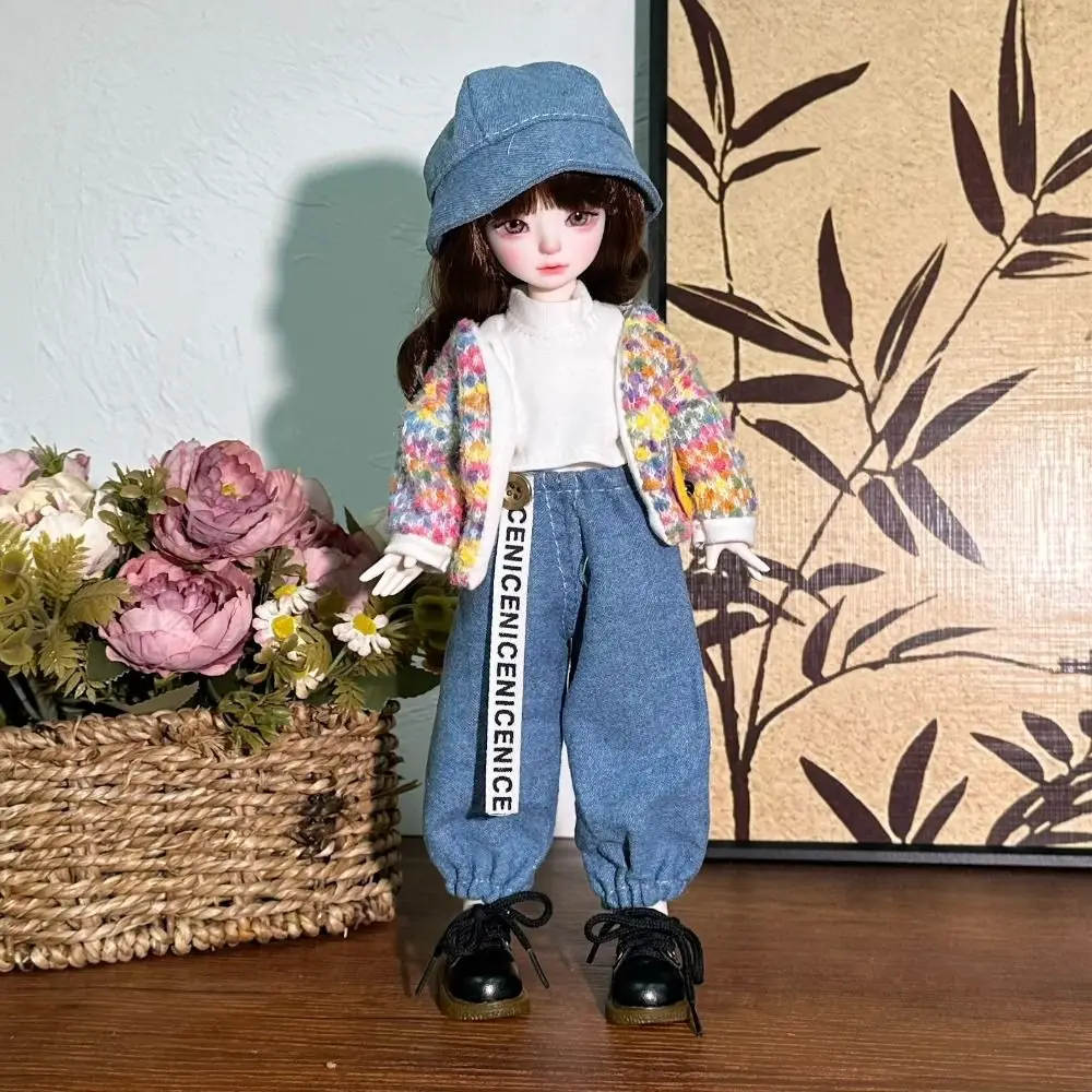 Fashion 30cm Doll Clothes Sweater Coat Pretty Doll Dress Casual Fall and Winter Style 1/6 BJD Doll Outfit Set Girl Toy Gift