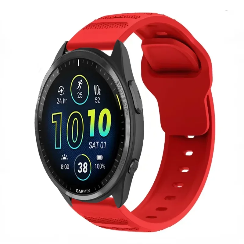 Comfortable & Breathable Silicone Wristband, 20mm/22mm, Replaceable Strap for Smartwatches