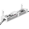 Under Desk Cable Management Tray, 25'' Metal Cable Tray with Clamp for Desk Wire Management, Litwaro Cable Management 1