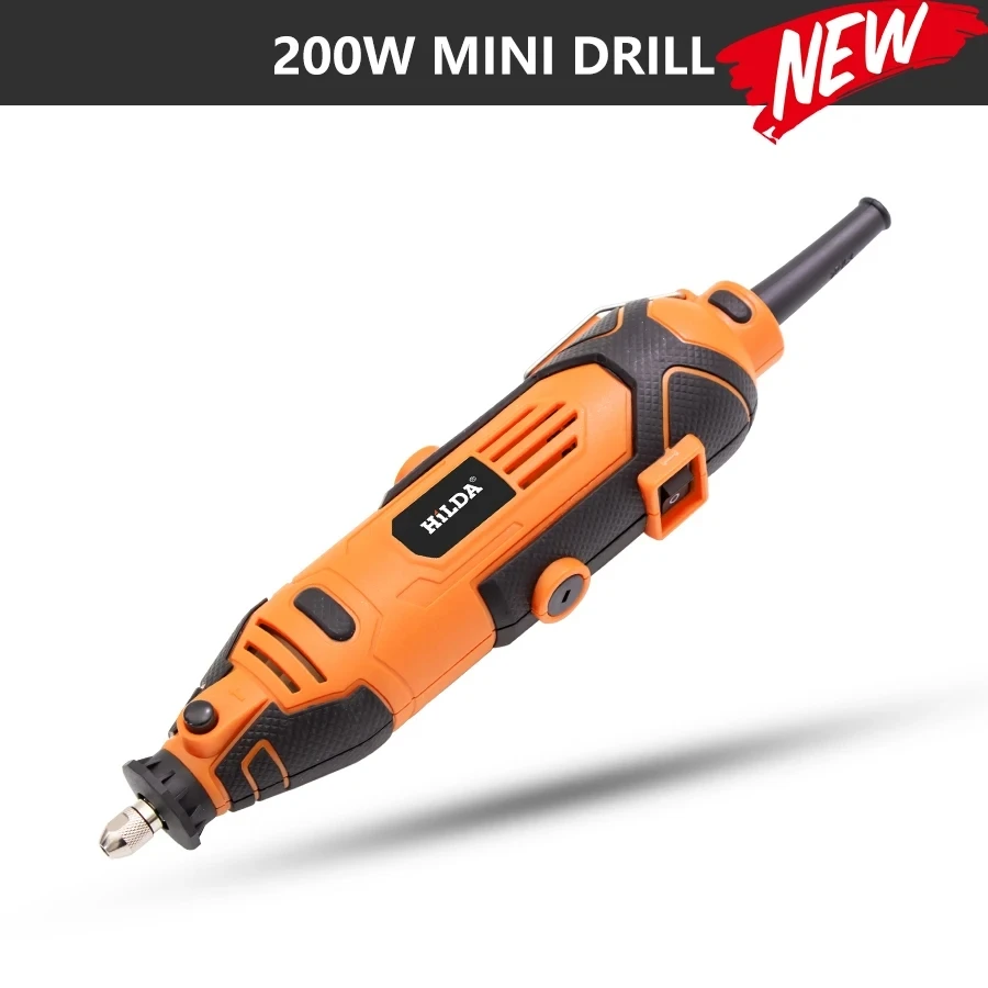 HILDA 200W Engraver Electric Drill Engraving Dremel Rotary Tool Machine New Style Variable Speed Mini Drill Power Tools 3