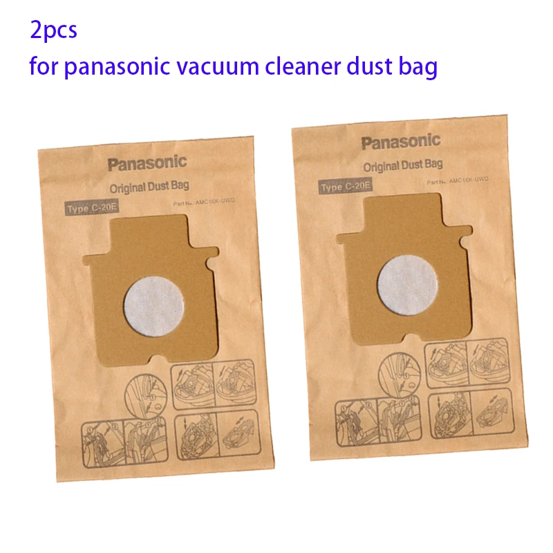 2PCS C 2E C 20E Type Paper Dust Bag for Panasonic MCE Series Cylinder