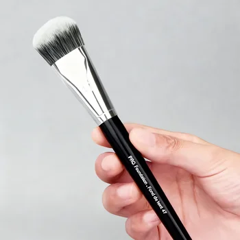 Pennelli per il trucco, pennello per fondotinta e correttore, manico lungo ergonomico, pennello piatto per fondotinta, pennelli per fondotinta.