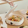 1400W Multifunction Electric Baking Pan Double Disc Heating Hanging Pancake Machine Pie Pizza Bak Pan 3 Gear Adjust Grill Machin 1