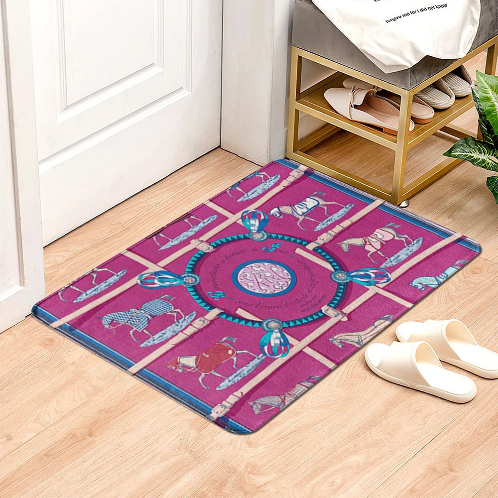 

Bath Mat Bathroom Small Rug Shower Mat Decorative Absorbent Foot Mat Entrance Door Mat Kitchen Mat Bedroom Balcony Room Mat Boho