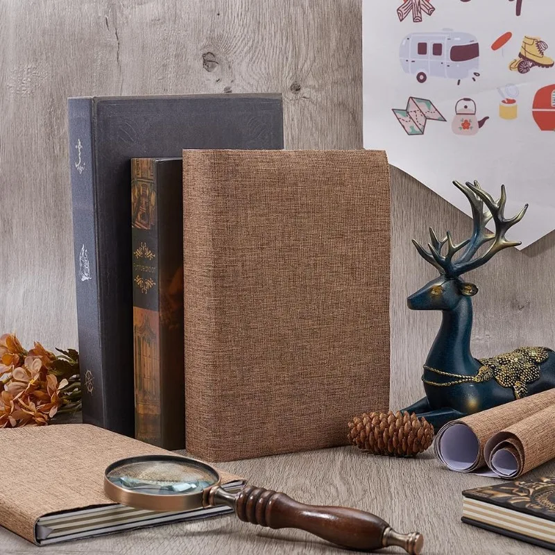 1 Sheet 51 x 11.8 Linen Book Cloth Brown Books Binding Fabric Surface Paper Backed Bookcover Densely Woven Cloth Books Album book covers