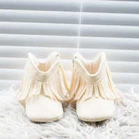 KIDSUN Baby Booties Girl Boy Prewalker Solid Infant Toddler First Walkers Soft Sole Anti-slip Boots Newborn Moccasin 2