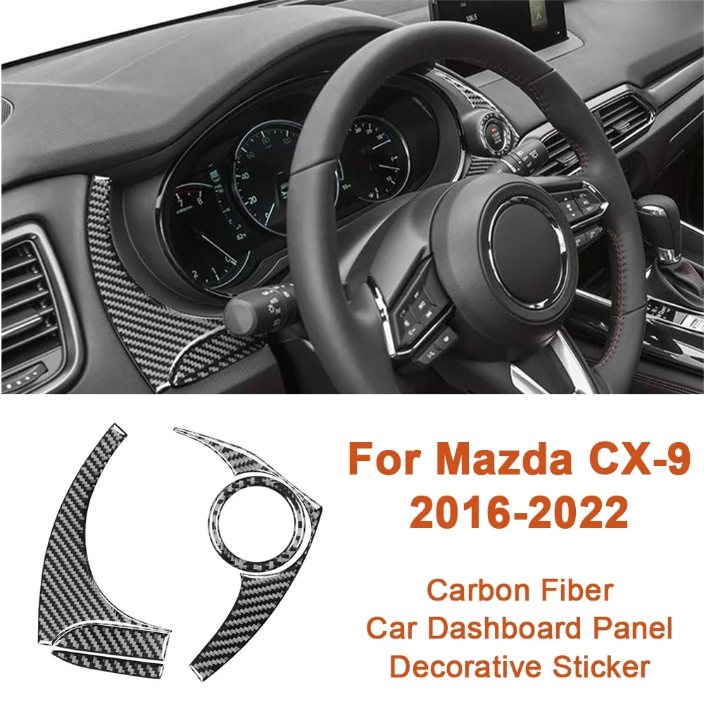 

Наклейка для салона автомобиля Mazda CX-9 CX9 2016-2022 из углеродного волокна