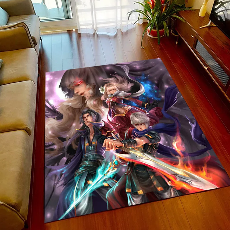 thumbnail image 1 of Alfombra estampada de Final Fantasy para sala de estar, alfombras para acampar, cosas más extrañas, tapetes para picnic, tapete de yoga antideslizante, regalo para fanáticos, alfombra de deportes elec, 1 of 5