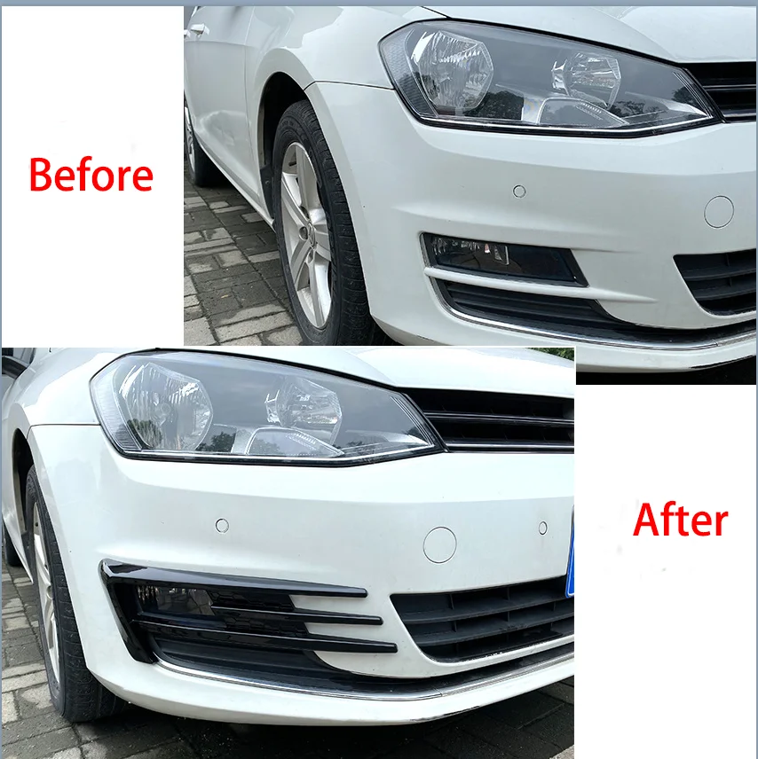

Car Front Bumper fog light grille blade exterior decoration modification For VW Volkswagen Golf 7 MK7 Golf 7 2013-2016