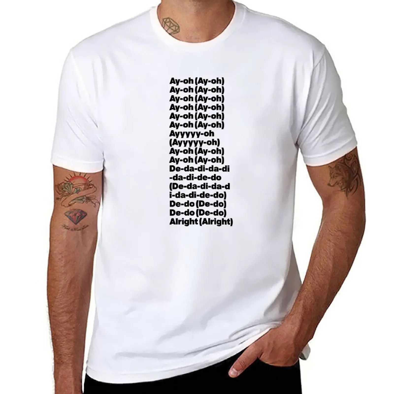Ay-Oh-Freddy Mercury (Live Aid) Testi Black - Queen T-Shirt Tees Camicetta Plain Manica Corta Tee Men