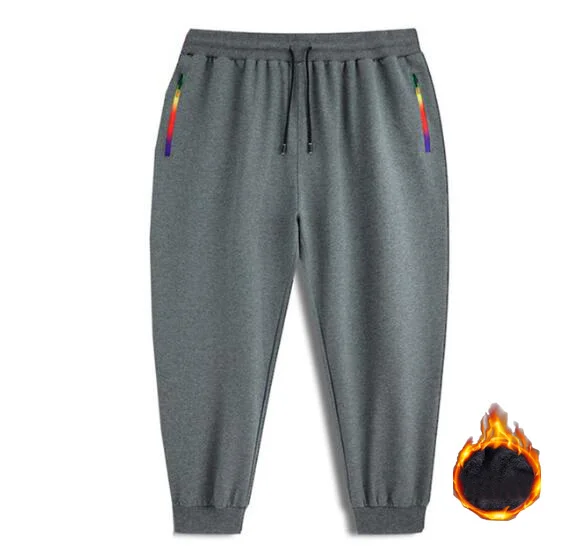 BHUI Uniseks fleece joggingbroek casual thermobroek winter
