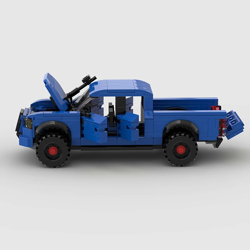 픽업 트럭 MOC SUV 브릭 스피드 챔피언 레이싱 스포츠 시티 자동차, 오프로드 차량 레이서 밴 빌딩 블록, 어린이 장난감, 소년 선물