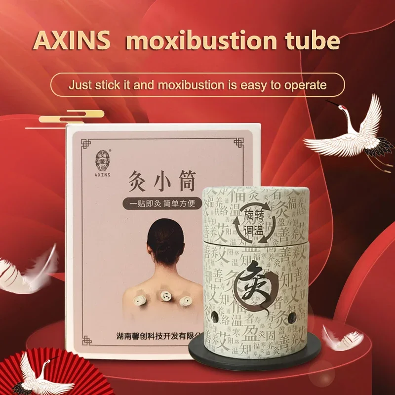 Portable Moxibustion Kit, Home Moxibustion Boxes with 42 Moxa Rolls, Pain Relieving, Heat Therapy, 3 Pack