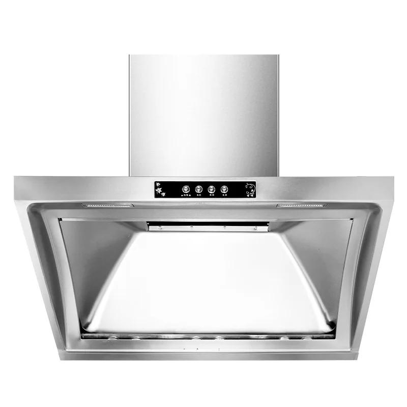 New Household Exhaust Hood 304 Stainless Steel Range Hood Household Kitchen Extractor 900mm Side Suction