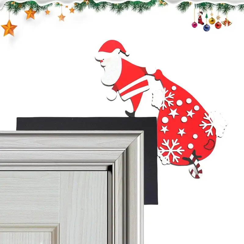 Decorazione Della Cornice Della Porta Carino Unico Babbo Natale Cornice Segno Festival Ornamento Divertente Decorazione Della Porta Decorazioni Natali