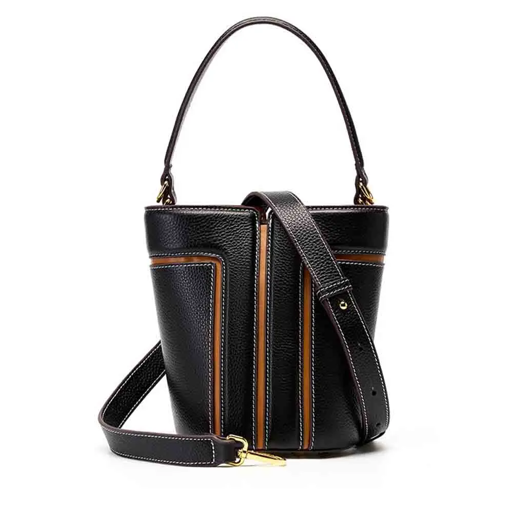 

New Minority Designer Bags Women Leather Bucket Bag Luxury Body Shoulder Mini Tote New Lady Summer Bag 2023 New