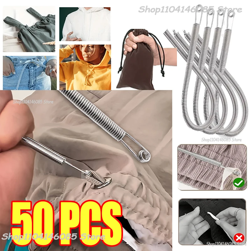 Multipurpose Rope Threading Tool DIY Bendable Spring Drawstring ...