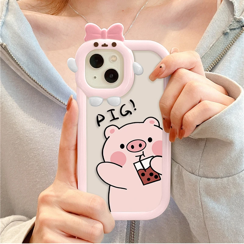 thumbnail image 1 of Funda de teléfono Little Monster para iPhone, carcasa trasera de silicona suave para iPhone 11, 15 Pro Max, 11, 12, 13, 14, Xr, Xs, 6, 7, 8, SE, 2020, 2022, 1 of 5