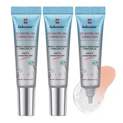 Set of 3 Color - Changing High - Coverage CC Cream with Centella for Flawless Face Base Makeup (3pcs)