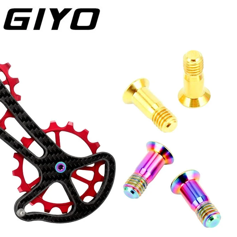 

GIYO Bicycle Titanium Alloy Guide Wheel Fixing Screws Iamok Mountain Bike Colour Rear Derailleur Screw 34.9g