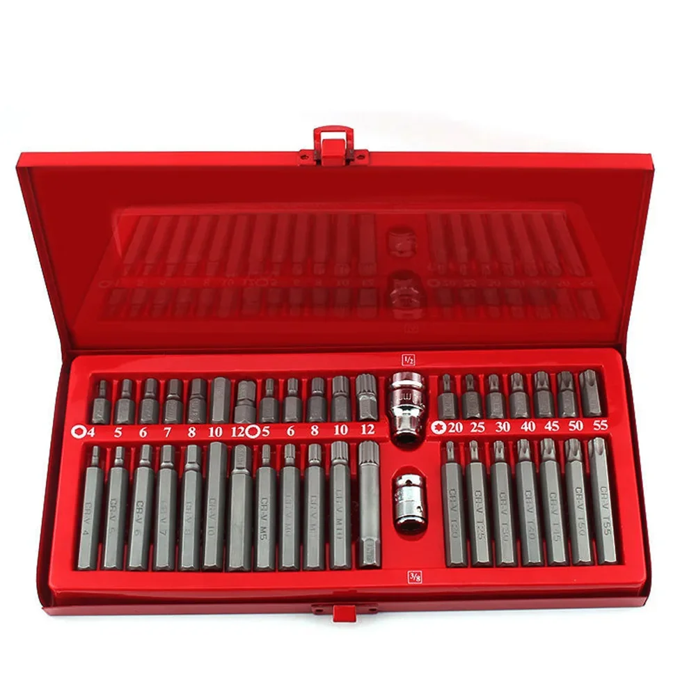 

High Quality 40pcs Star Batch Set Spline Plum-blossom Screwdriver Hexagon Wrench Auto Repair Tool Combinationset Hex Tools Torx