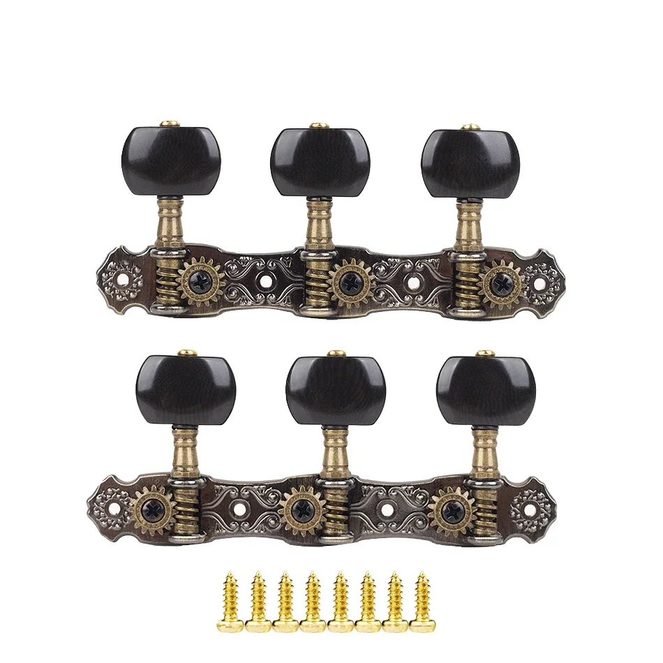 2 Pezzi Piroli Accordatura per Chitarra Tuning Piroli Testa Meccaniche per Chitarra Classicas 3L3R Perno di accordatura per Corde di Chitarras Tuning