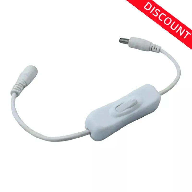 DC 12V 여성 남성 ON/OFF 스위치 전원 커넥터 와이어 LED 스트립 라이트 램프 5.5x2.1mm DC 전원 플러그 커넥터 스위치 케이블