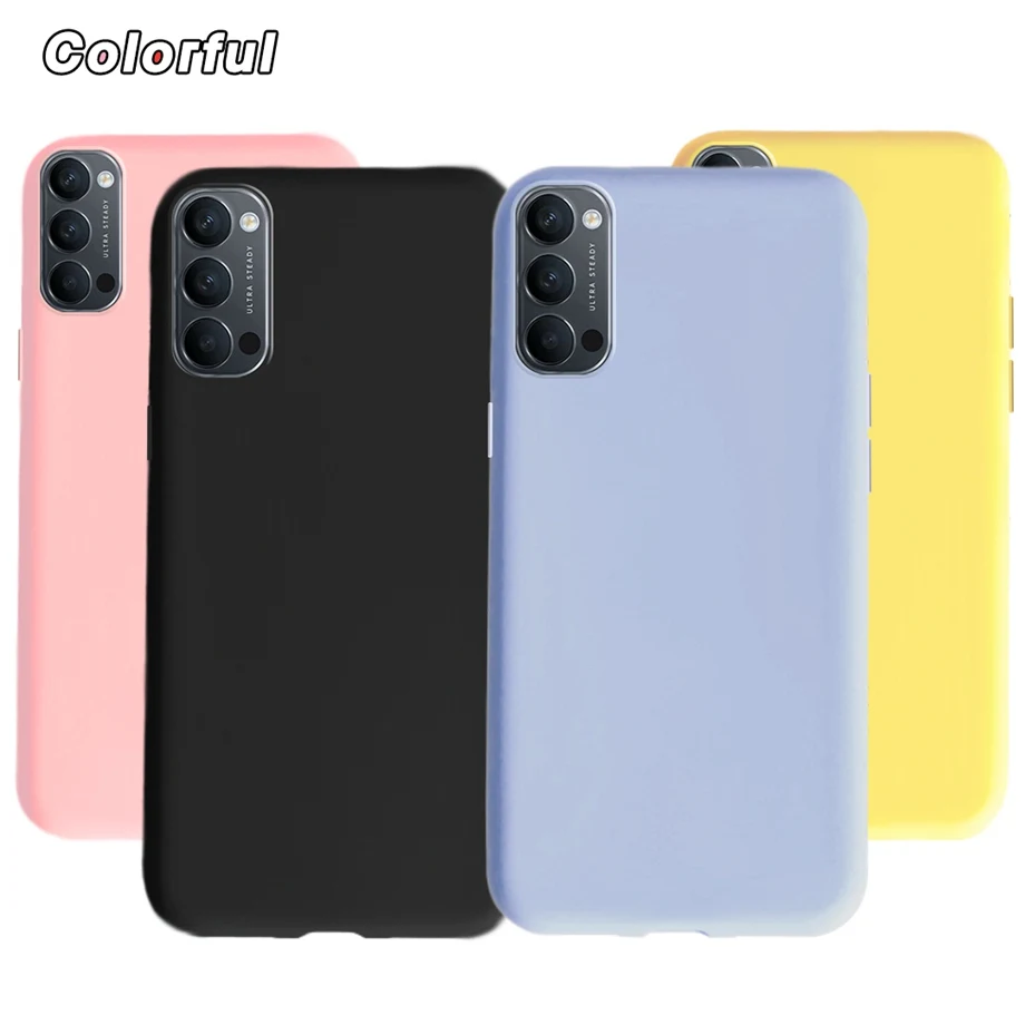 Per Oppo Reno4 4G 5G Custodia Reno4 Lite Reno4 Pro Se Cover Per Telefono Budino Cover Sofu-Touch Custodia Antiurto In Silicone Oppo Reno 4