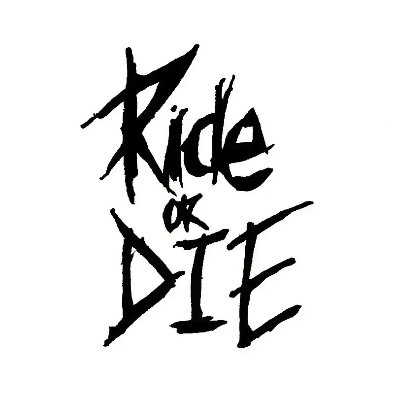 MTB Bike Frame Sticker Ride or Die Top Tube Sticker Bicycle Decals Decorative Frame Stickers Bike Stickers Bike Decal