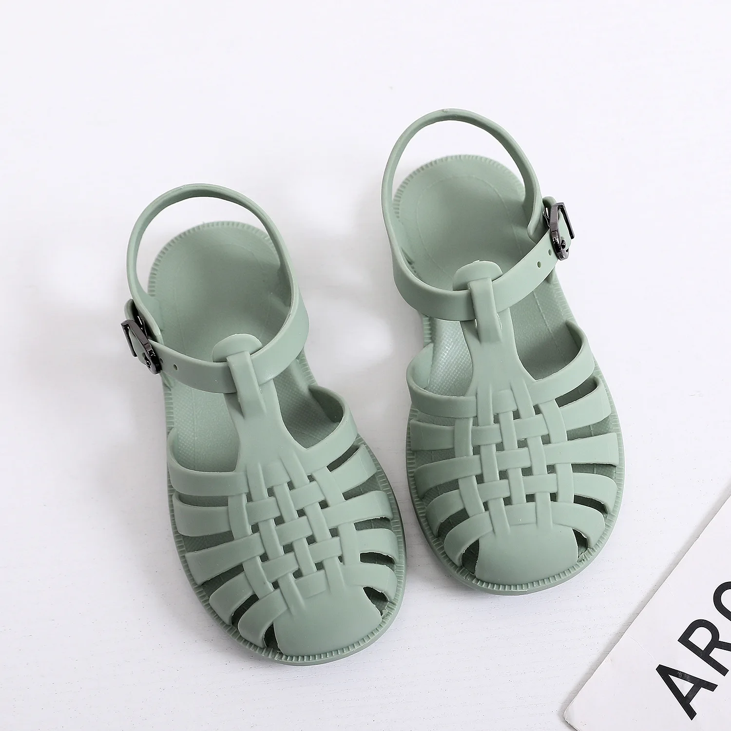 children's sandals Children's Summer Sandals Baby Girls Cave Hole Cute Princess Candy Shoes Non-slip Roman Sandals Breathable Beach Shoes comfortable sandals child