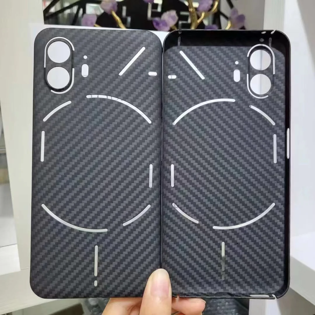 

Shockproof Carbon Fiber Case For Nothing Phone 2 Aramid Fiber Phone Cover For Nothing Phone 2Case Accessories