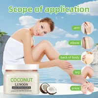 Gommage au sucre de karité de noix de coco 150g – Gommage corporel exfoliant LUNOON pour une peau lisse, hydratant naturel au beurre de noix de coco et de karité 2