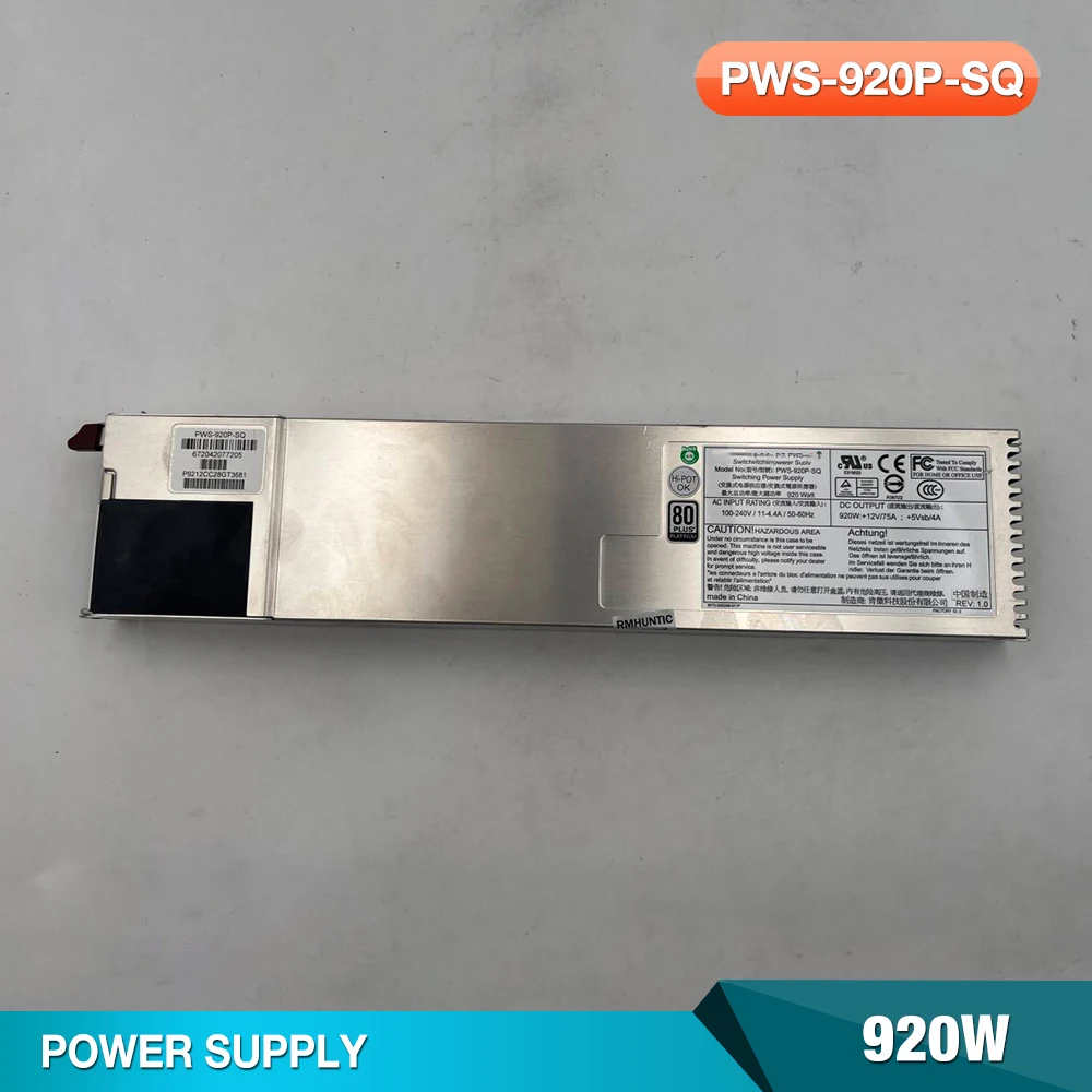 

920W 1U Server Power Supply For SuperMicro PWS-920P-SQ