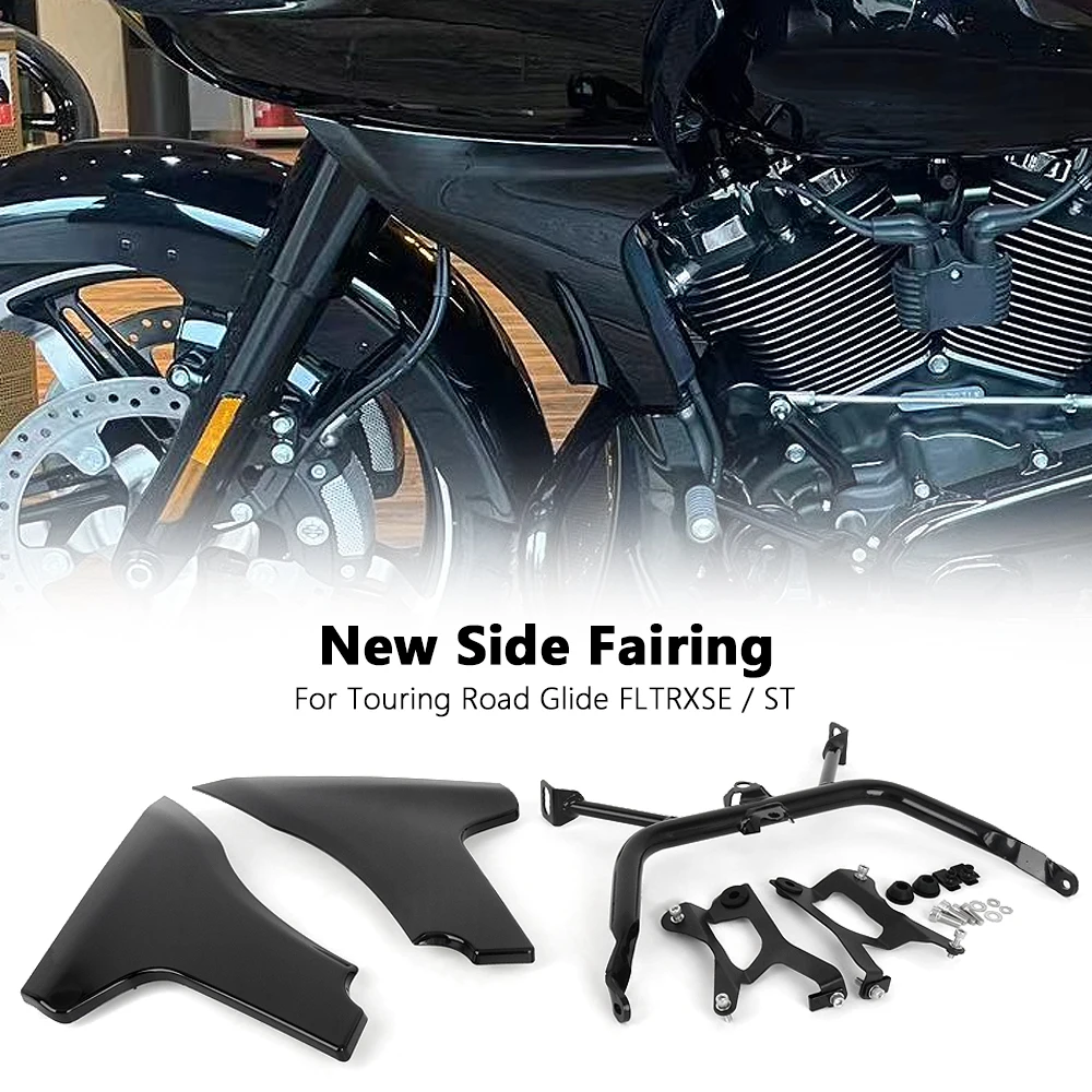 

Новая передняя боковая обтекатель для мотоцикла, комплект кронштейнов из АБС-пластика для Touring CVO Road Glide FLTRXSE 2023 FLTRXSTSE 2024