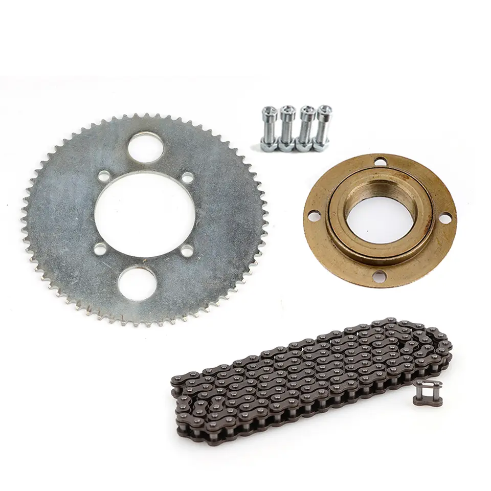 25H 158L Chain 55T/65T/80 Tooth Rear Sprocket Gear Free Wheel Ratcheting Adapter For Electric Bicycles Go Kart Scooter Mini Bike image 13