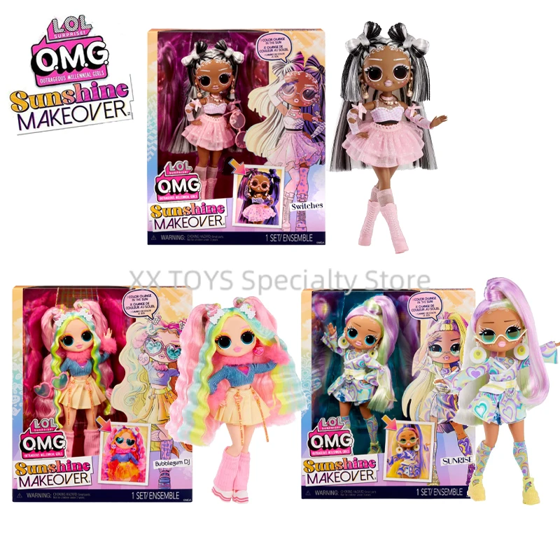 L.O.L. サプライズ! OMG Sunshine Makeover Fashion Doll ー SWITCHES ー Incluye Funci : L.O.L. Surprise! OMG Sunshine Color Change Bubblegum