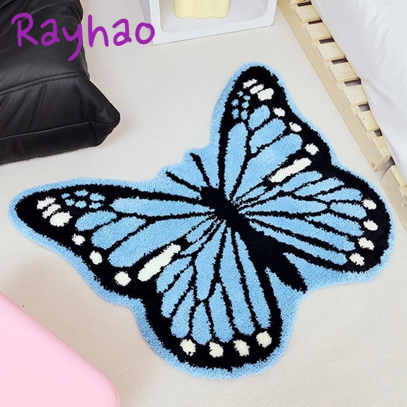 

Cute Animal Pattern Floor Mats for Hotel Bathroom Absorbent Quick-drying Flocking Rugs Thickened Non-slip Special-shaped Carpet