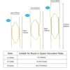 4pcs Plate Hangers For The Wall Plate Holders For Wall Large Plate Hangers For The Wall Home Decorative Plates 6