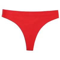 String en soie glacée pour femmes, sous-vêtements sans couture, couleurs acidulées, string taille basse, Lingerie féminine Tanga 5