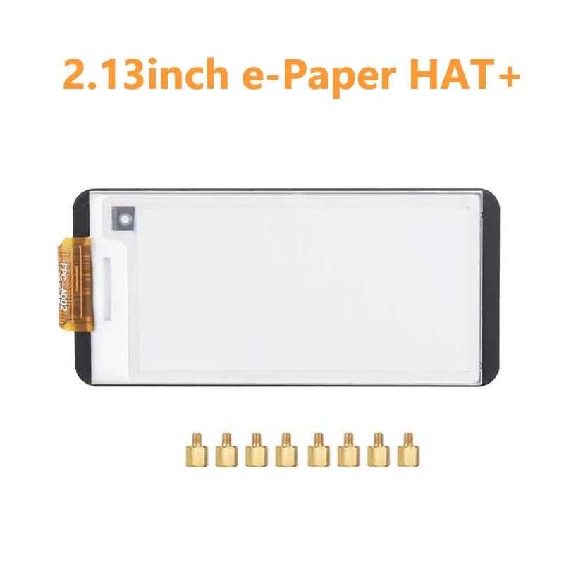 2.13inch e Paper HAT+ Black-White 250x122 E-Ink For Raspberry Pi /Jetson Nano /Sunrise X3 Pi /Pwnagotchi