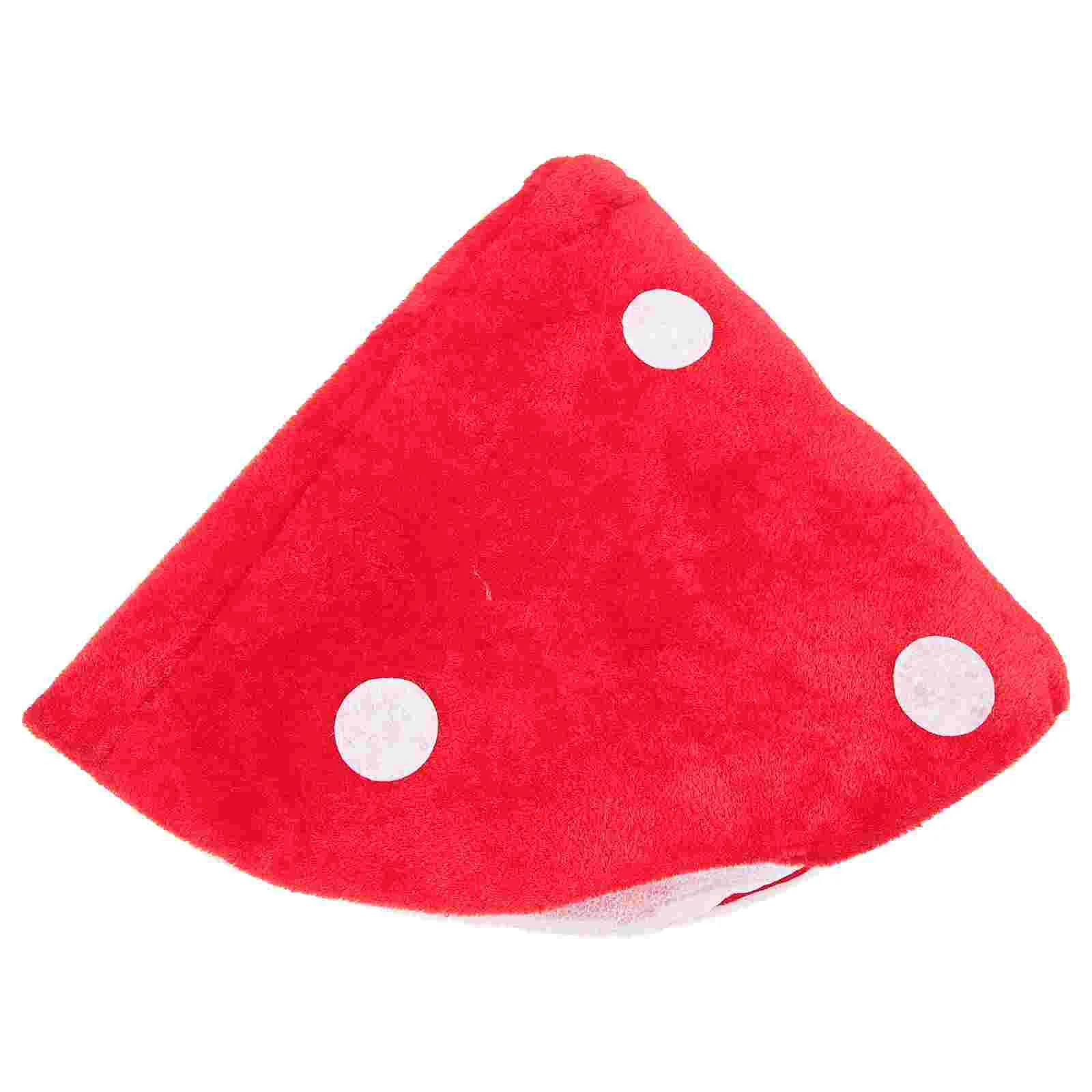 

Red Mushroom Hat Toad Hat Mushroom Costume Party Funny Decoration Hat For Kids Funny Hats For Children Shooting (White And Red)