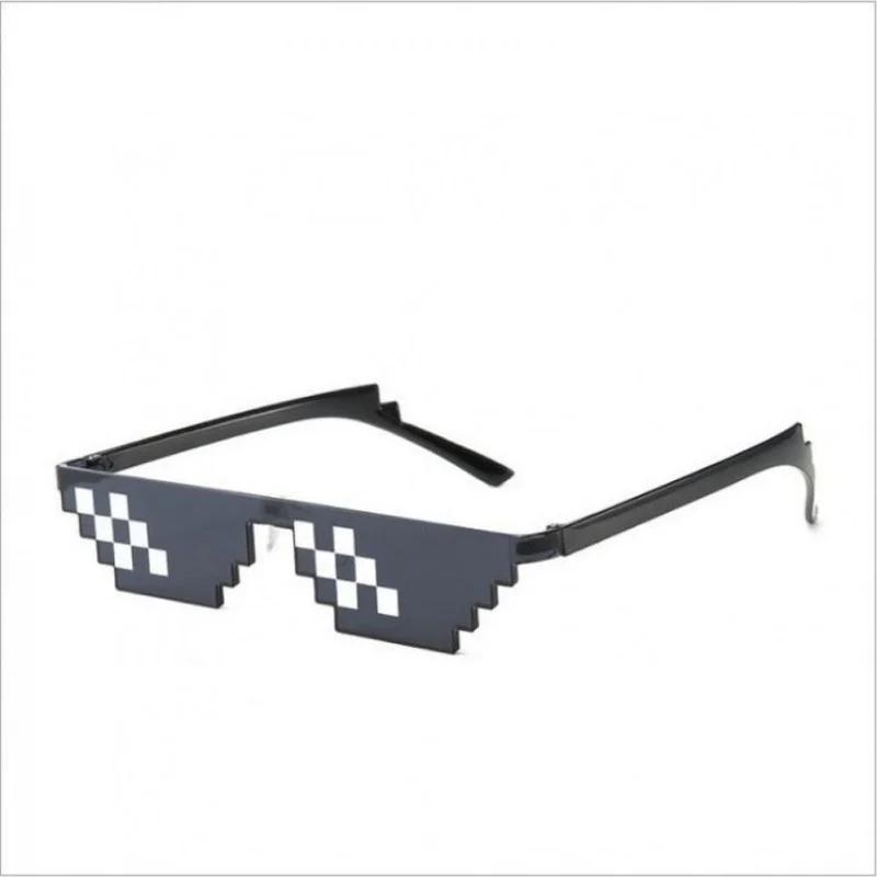 Thug Life Mosaic Glasses Sunglasses Men Women 8 Bit Coding