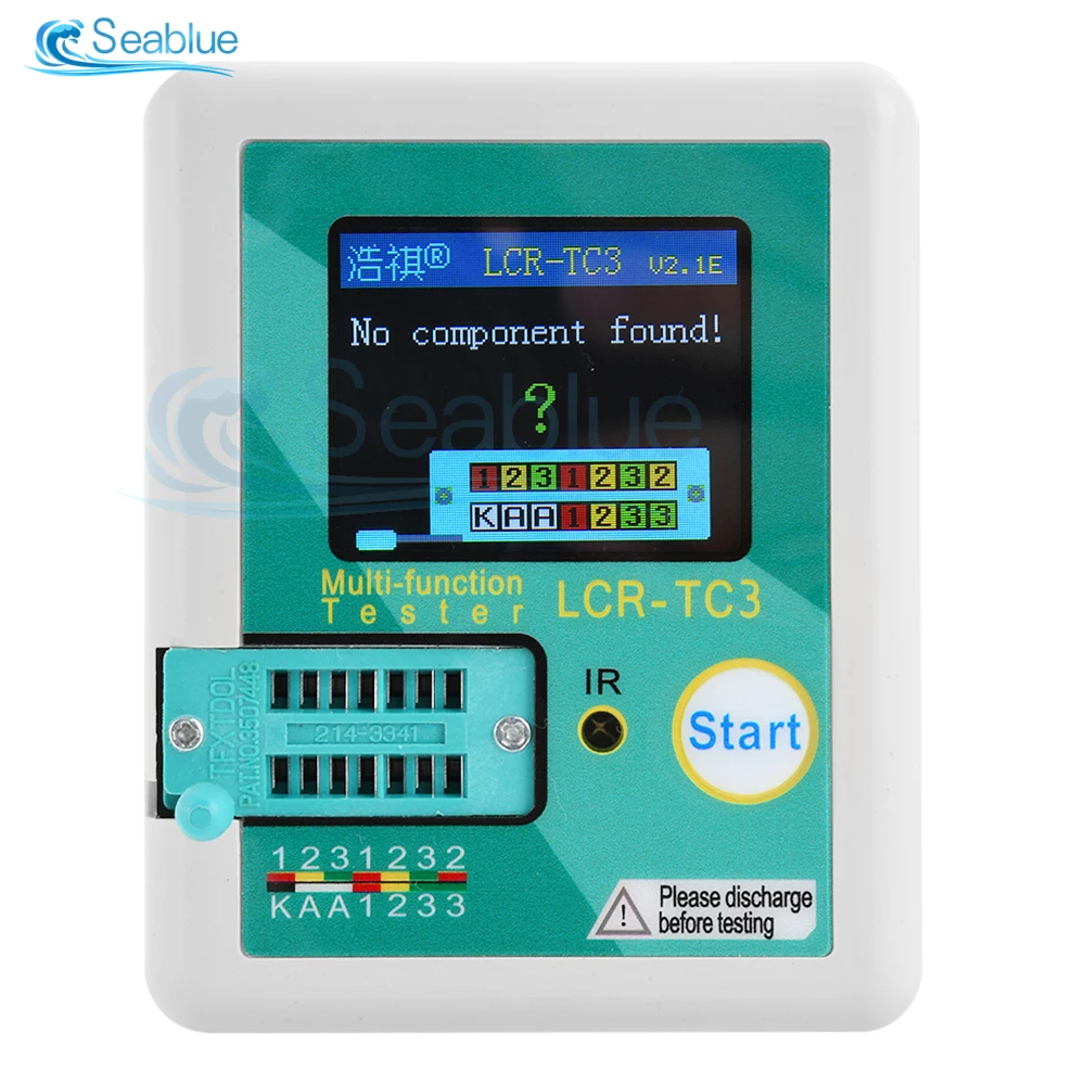 LCR-TC3 High-precision Multifunctional Transistor Tester LCD Diode Triode Capacitor Resistor Test Meter ESR MOSFET NPN PNP 3