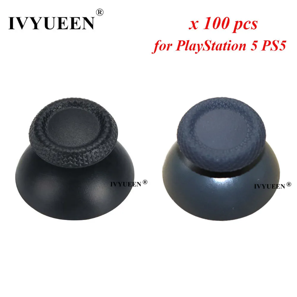 

IVYUEEN 100 PCS for PlayStation 5 PS5 DualSense Controller Thumbstick 3D Analog Thumb Stick Joystick Caps Grip Game Accessories